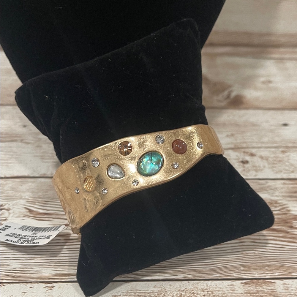 Style & Co. Gold Bracelet with Multicolor Gemstones‎